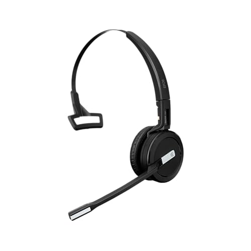 Sennheiser SDW 5015 (506592) einseitiges drahtloses DECT Super Breitband Headset für Schreibtisch Telefon & Softphone/PC Anschluss Dual Mikrofon Ultra Noise Canceling, schwarz Bild 3