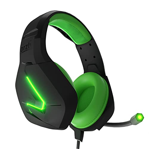 Gaming Headset für PC PS5, PlayStation PS4, Xbox Series X | S, Xbox ONE,Nintendo Switch, Laptop & Google Stadia Stereo-Sound with mit Geräuschunterdrückung Microphone-Hornet RXH-20 Sagano Auflage Bild 1