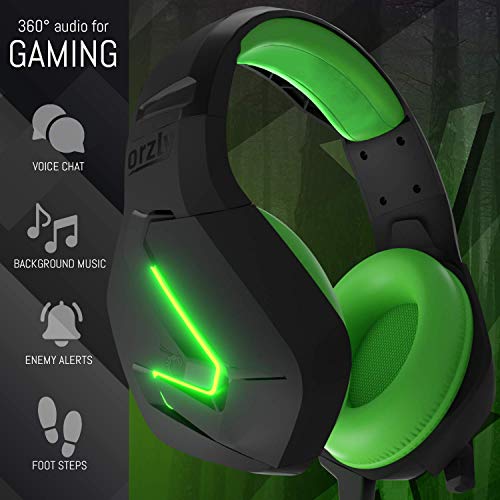 Gaming Headset für PC PS5, PlayStation PS4, Xbox Series X | S, Xbox ONE,Nintendo Switch, Laptop & Google Stadia Stereo-Sound with mit Geräuschunterdrückung Microphone-Hornet RXH-20 Sagano Auflage Bild 2