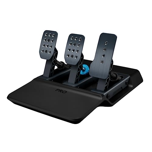 Logitech G PRO Racing Pedale – Rennsimulator-Pedale mit 100 kg Wägezellenbremse, vollständig anpassbar, austauschbare Federn und Elastomere, modulares Design Bild 1