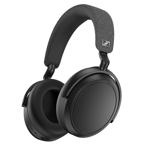 Sennheiser MOMENTUM 4 Wireless Noise Cancelling Headphones – Bluetooth Kopfhörer Headset für kristallklare Anrufe mit adaptiver Geräuschunterdrückung, Over-Ear, 60 h Akku, faltbar, schwarz Bild 1