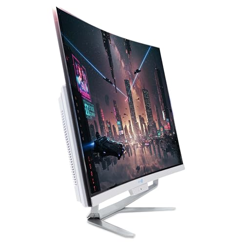 SIMPLETEK All-in-One AiO 27 Zoll FHD Curved Windows 10 Core i3 bis 3,8 GHz 16 GB RAM SSD 4 TB + kabellose Maus inklusive Webcam PC Gaming Curved Streaming Home Arbeit Computer für Jungen Bild 2
