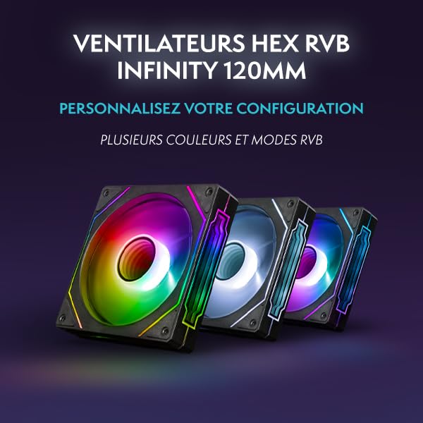 Vibox Gaming PC Set Komplett • Monitor 27 Zoll • AMD Ryzen 7 5700X 4,2 GHz • Nvidia RTX 5070 12GB • 32GB RAM • 1TB SSD • Windows 11 • WLAN • Noir Bild 5