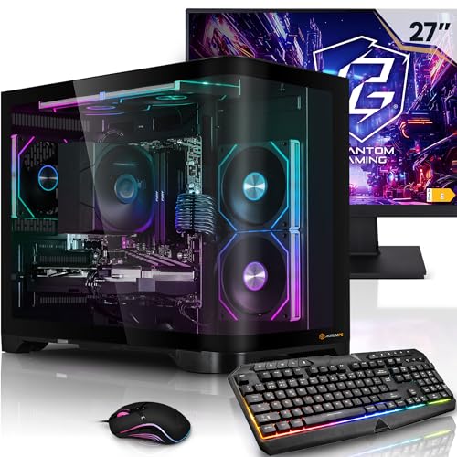 Aurum Komplett Set Gaming PC Ryzen 7 7800X3D • 27" Monitor • GeForce RTX5070 12GB • 32GB DDR5 • 1TB M.2 SSD • Windows 11 • Tastatur • Maus pc Gaming komplettpaket Bild 1