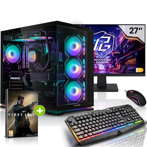 Aurum Komplett Set Gaming PC Intel Core Ultra 7 265KF • 27" Monitor • GeForce RTX5070 12GB • 32GB DDR5 • 1TB M.2 SSD • Windows 11 • Wasserkühlung • Tastatur • Maus pc Gaming komplettpaket Bild 2