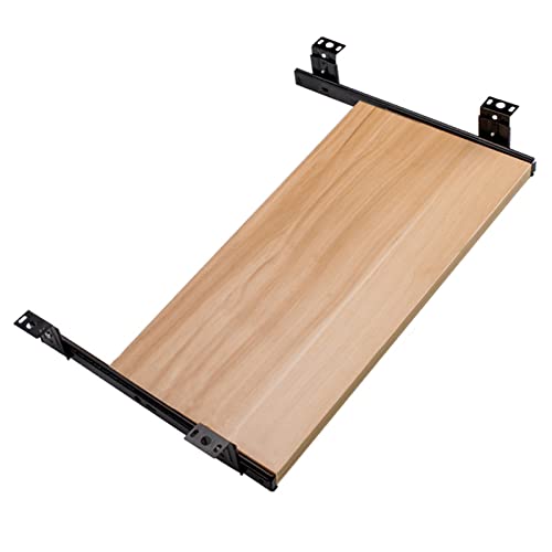 Tastaturablage, einfach zu installieren, Holz-Maus-Plattform, platzsparender Arbeitsplatz, ideal für Heimbüro und Gaming-SetupErgonomisches Design für Komfort Bild 1