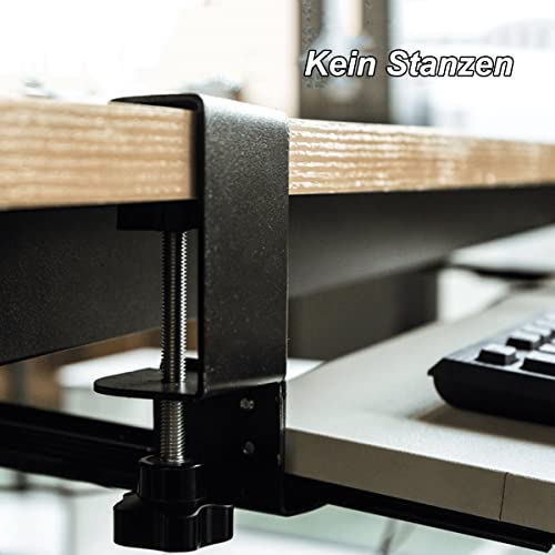Verstellbare Tastaturablage mit verschiebbarem Trockner und Maus-Plattform, Untertischstütze für den Arbeitsplatz, ideal für Home Office & Gaming Bild 3