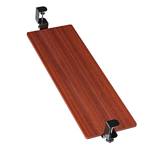 Verstellbare Tastatur und Maus, Schiebe-Schreibtisch-Design mit platzsparendem Clip für Komfort und Effizienz. Perfekt für Home Office und Gaming Bild 1