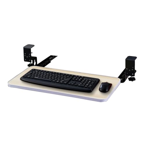 Tastaturablage Der Untertisch-Schiebeplattform für Cuter und Maus, platzsparend, ausziehbares Design für Home Office und Gaming, verstellbare Höhe und einfache Installation Bild 1