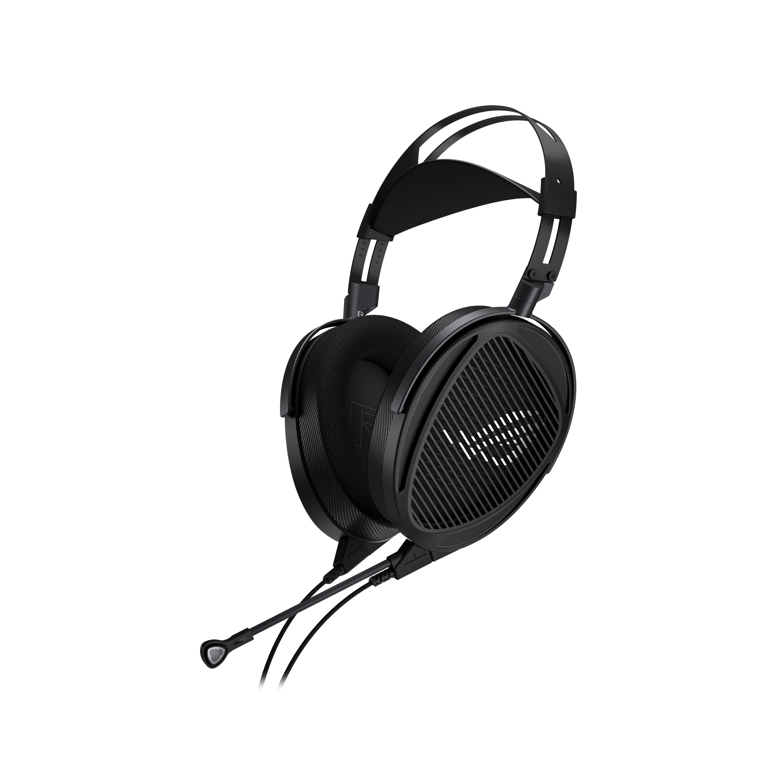 ASUS ROG Kithara Gaming/Audiophile Open Back Kabelgebundene Kopfhörer mit Mikrofon - ROG-Tuned HIFIMAN Planar Magnettreiber, verstellbares Kopfband, zusätzliche Ohrpolster, DAC-kompatibel